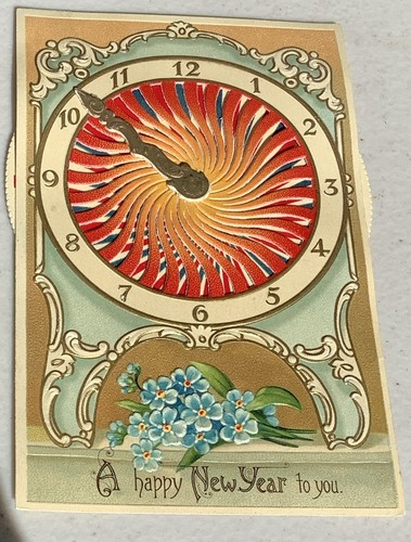 New year clock antique - year,