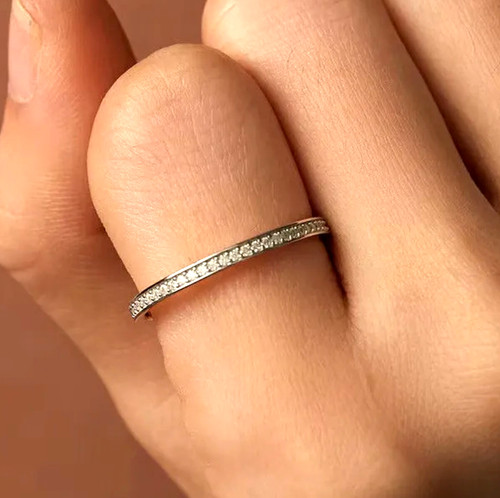 Genuine moissanite ring gra - genuine,