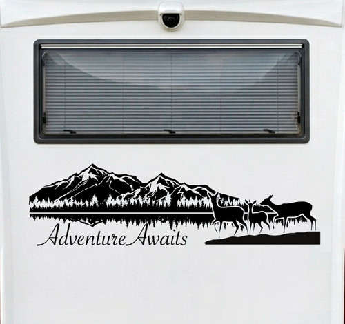 Mountain deer camper van - mountain,