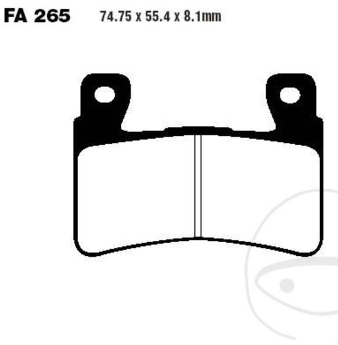 Ebc brake pads epfa265hh - pads,