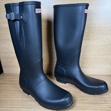Hunter Men’s Tall Wellies Size 11 UK - Original Adjustable - Black (45-46 EUR)