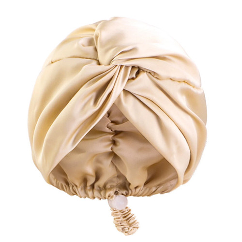 Silk turban bonnet - for, women