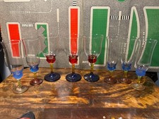 8x Vintage Hand Decorated