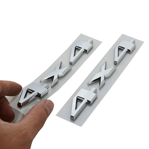 Chrome 4x4 metal letter - metal,