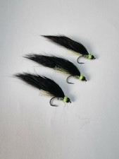 3 trout flies The Black Mamba 4.mm tungsten  (A DEADLY FLY)
