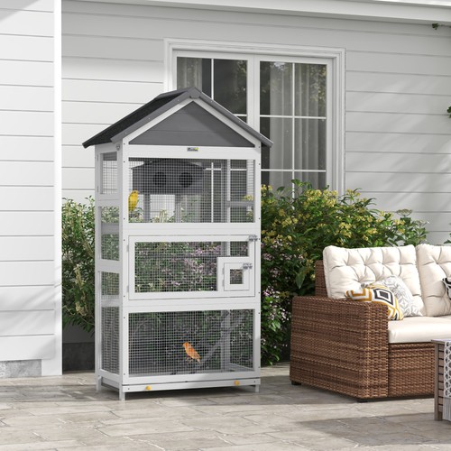 Pawhut bird cage stands for - bird, w/