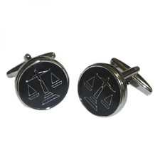 Black & Silver Round Scales of