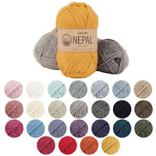 DROPS Nepal Aran Yarn Worsted Knitting Crochet Alpaca Merino Wool 75m 50g