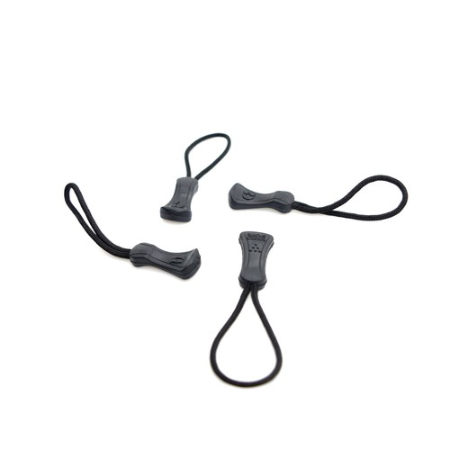 Black zip slider - black,