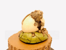 New in Package 1990 Michelle Signed Tim Wolfe Animal Sculpture/Woodrat