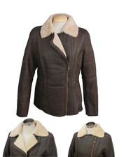 Womens  Real Sheepskin Aviator