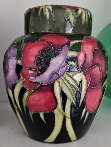 Moorcroft ginger jar - ginger, anemone