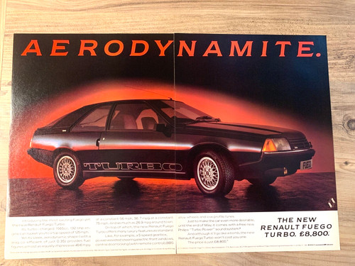 Renault fuego turbo 1980s - renault,