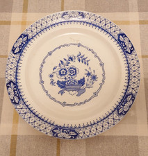 Vintage Clifton China Blue & White Porcelain Plate