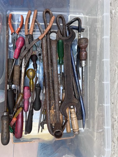 Mixed job lot vintage hand - mixed,