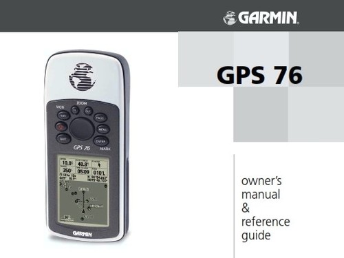 Garmin gps owners manual - garmin,