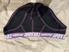 Aussiebum Men's Tuesday Band Brief In Black with Purple Piping Size Medium New