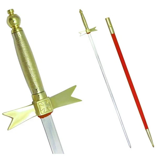 Knights mason sword with - knights, brown