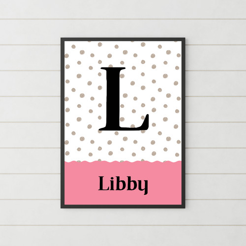 Dotty personalised initial - dotty,