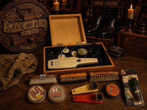 Vintage sears shoe shine box - vintage,
