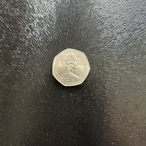 1981 50pence coin - 1981,