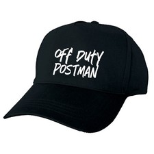 OFF DUTY POSTMAN SKILLS BASEBALL CAP RETIRED HOLIDAY UNUSUAL FUN PRESENT