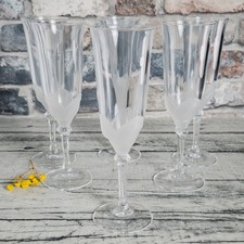 6  Champagne Flutes/Glasses J