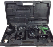 Hitachi dv18dvc drill 18 v  working order with 2 battery's , charger and case