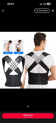 Black back shoulder - black, posture