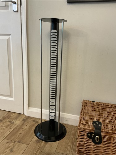 Black silver metal cylinder - silver,