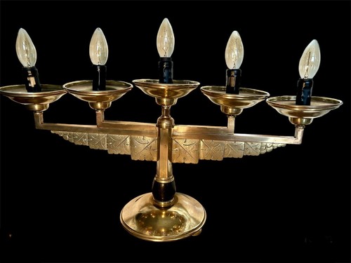 French art deco brass and - art,