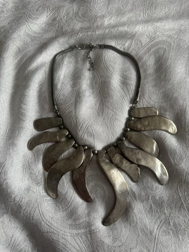 Vintage heavy silver tone - heavy,