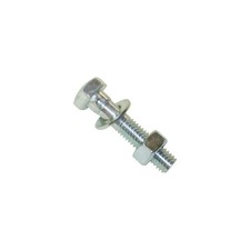Oxford Bicycle Cycle Bike Standard Seat Bolt & Nut Silver - 1 1/4 Inch