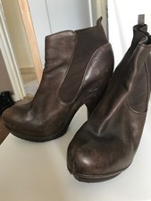 Allsaints Brown Platform Heel Boots EU 39