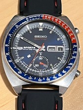 Seiko 6139-6000 “Pepsi” Automatic Chronograph, Blue Original Dial