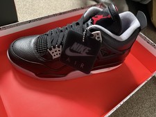 New with box UK 8.5 Air Jordan 4 Bred Reimagined Men's