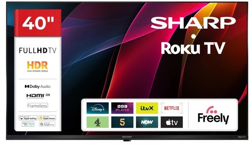 Sharp 40hd2025k roku full - roku, hd