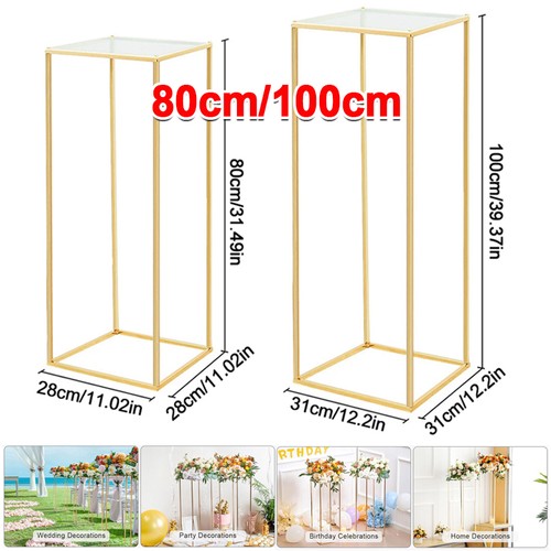 100cm metal flower pedestal - 80-100cm,