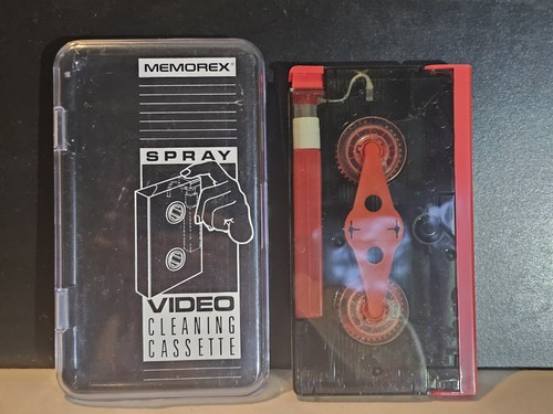 Memorex spray vhs head cleaner - memorex,