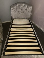 Single Sleigh bed frame with draw 