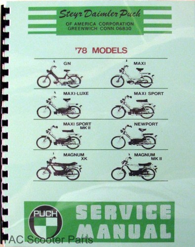 Puch moped service manual - service, gn