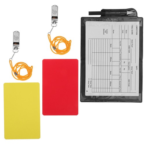 Football referee cards set - referee,