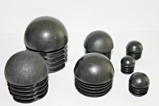 Domed-Round-Plastic-Black-Blanking-End-Cap-Caps-Tube-Pipe-Inserts-