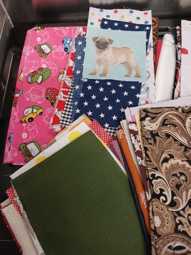 Fabric remnants scrap - fabric,