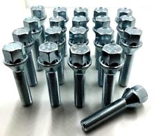 20 X EXTENDED ALLOY WHEEL BOLTS PEUGEOT M12 X 1.25 45MM 17MM HEX NUTS LUGS [47