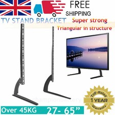Universal Top TV Table Stand Leg Mount LED LCD Flat Screen 14-65 inch TV Bracket