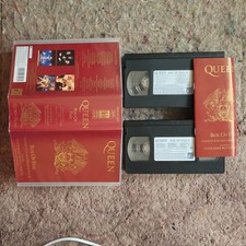Queen Box of Flix Boxset VHS Video Tapes - Greatest Flix 1 & 2 + Booklet  1991