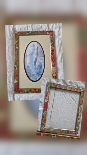 Pair large vintage floral - pair,