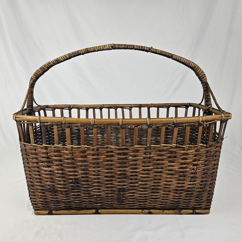 Vintage french wicker basket - vintage,