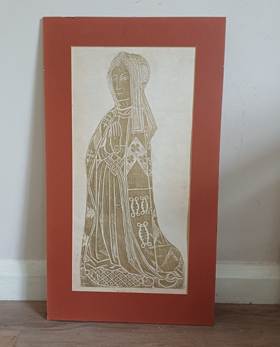 Mid 20th century brass - , rubbing